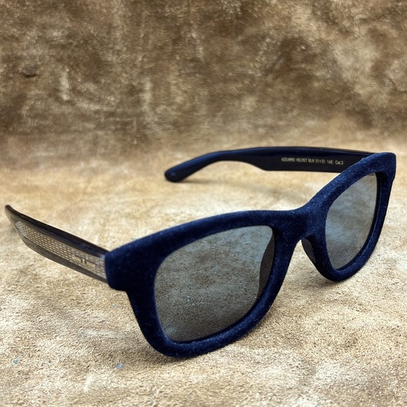 Italia Independent Black Velvet Trimmed Sunglasses - Picture 4 of 10